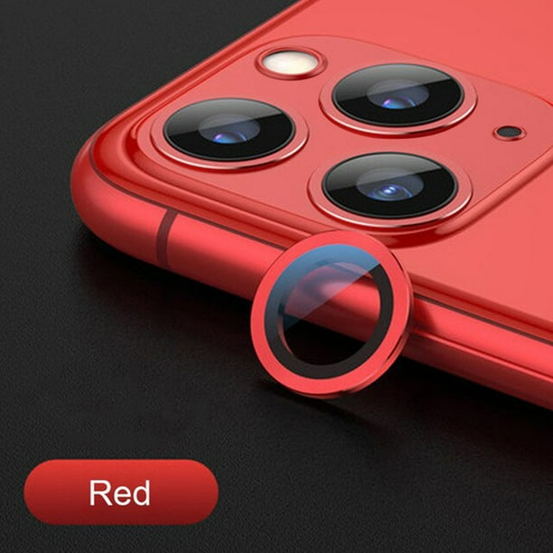 Camera Lens Protector For Iphone 11 Pro Max Tempered Glass Metal Rear Lens Screen Protective Ring For Iphone 11 Pro Film 1pcs Red Walmart Com Walmart Com