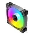 thumbnail image 1 of Caja de ventilador direccionable RGB 6PIN 5V ARGB ventiladores 12cm para escritorio (inverso) PC negro, 1 of 8