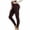 Coffee, variant on Womens Yoga Pants Quick Dry Tight Fitting Soild Color Athletic Wear Full Length Sport Clothes for Women Black Size 2XL