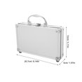 thumbnail image 2 of ADDHAT Caja Para De Monedas De Metal Plata Con Tapa Transparente Y Resistente, 2 of 6