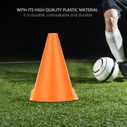 NFTIGB 7.08 inches / 18 cm Soccer Training Cones Set of 6, Orange, Football Barriers Plastic Marker Holder Accessory for Field Drills, Practice and Outdoor Agility Sports