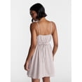 thumbnail image 3 of No Boundaries Button Front Mini Dress, Women's XXS-XXL, 3 of 5