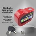 thumbnail image 2 of Universal electric vehicle disc brake lock, motorcycle lock, anti-theft bicycle alarm, disc brake disc lock, mountain bike lock list, 2 of 10