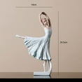 thumbnail image 4 of PINK FOREST Figuras de bailarina, estatua de bailarina de ballet, figura de escultura artística para su escritorio/estantería/mesa de comedor (azul), 4 of 5