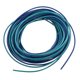 thumbnail image 1 of Cable de conexión de PVC de 28 AWG 3.0m/10ft, cable eléctrico flexible de cobre estañado trenzado azul verde, 1mm, 1 of 5