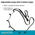 thumbnail image 3 of High Road HoldTight Cargo Strap for the Trunk Seatback in SUVs and Hatchbacks with Bungee Cord Tie Downs and Carabiners, 3 of 6