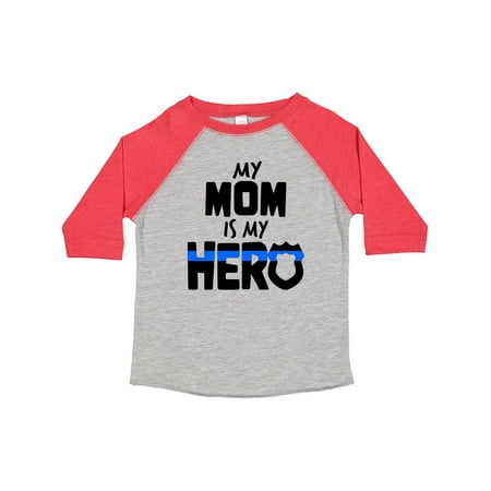 

Inktastic My Mom is My Hero Police Officer Family Gift Toddler Boy or Toddler Girl T-Shirt