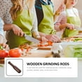 thumbnail image 4 of Miangastore Cylindrical Wooden Pestle Brown For Home Cooks In Cooking 1Set 7.7In Length 1.6In Diameter, 4 of 8