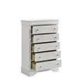 thumbnail image 6 of Blaze Modern Style King 5PC bedroom set made with Wood & LED Headboard in White, 6 of 15