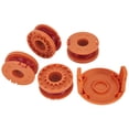 thumbnail image 1 of Lefu WA0010 Compatible with Worx WG154 WG163 WG160 WG180 WG175 WG155 WG151, Edger Weed Eater Line Replacement Autofeed Spool for Electric String Trimmers(4 Trimmer Spool Lines and 1 Replacement Cap), 1 of 10