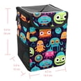 thumbnail image 5 of Alien Foldable Car Garbage Can with Lid, Leak-Proof Mini Trash Can, Hanging Storage Bag - Car Trash Bin for Travel and Commuting, 5 of 6