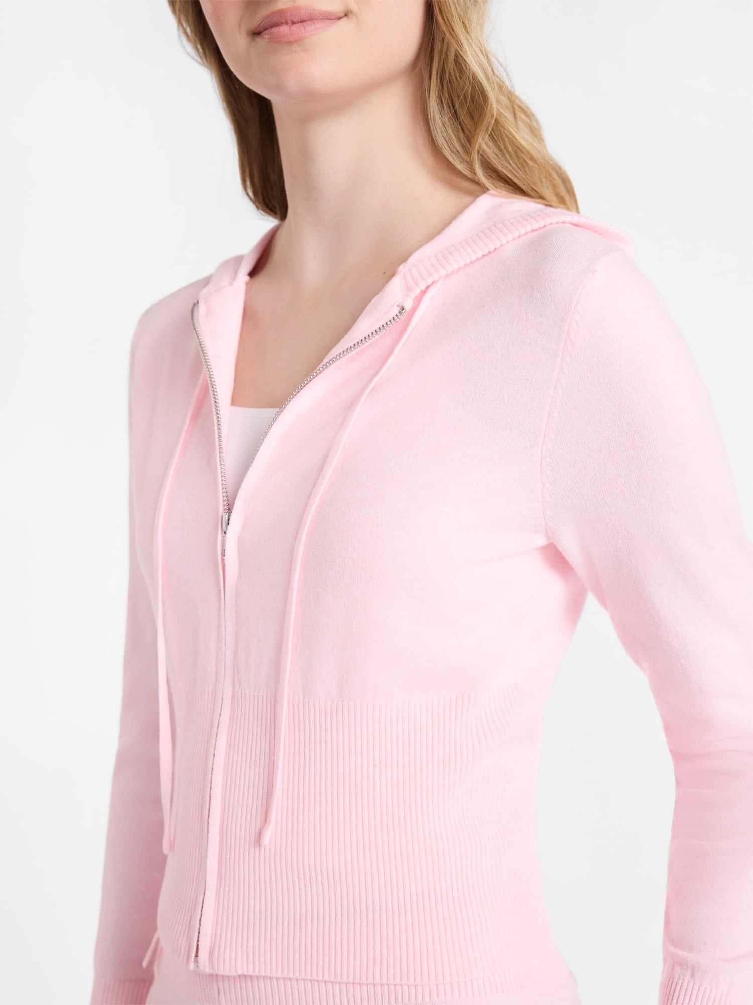 No Boundaries Sweater Hoodie and Shorts Set, 2-Piece, Women’s