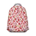 thumbnail image 3 of Trendy Strawberry Design Backpack for School & Everyday Use - Stylish College Bag for Teens & Women, Roomy Laptop Backpack, Cute Strawberry Print, Great Gift Idea, 3 of 6