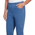 thumbnail image 4 of Alfred Dunner Womens Denim Fringe Capri Pant, 4 of 4