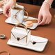 thumbnail image 4 of Taza de cerámica creativa en forma de bolso con platillo, bandeja de porcelana y cuchara para café, chocolate caliente, capuchino y café con leche Desayuno Anvirtue, 4 of 5