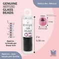 thumbnail image 6 of Miyuki Delica Seed Beads – Size 11/0 (1.6 mm), DB0310, Matte Black, 7.2 g, Approx. 1440 Beads, 6 of 7