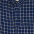 thumbnail image 2 of St. Johns Bay Mens Navy Grid Long Sleeve Button-Down Flannel Shirt Large, 2 of 2