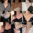 thumbnail image 2 of Korea style full diamond necklace high-grade sense butterfly clavicle chain necklace personality cold style accessories-white-Full Diamond+Snowflake, 2 of 6