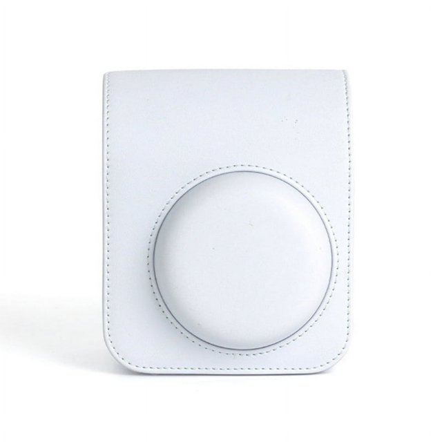 YOPTOP For Instax Mini 12 Camera Case Travelling Bag PU Leather Soft Shoulder Bag,jasminewhite