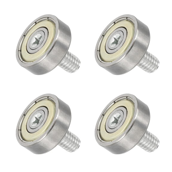 Uxcell 4 PCS Drawer Rollers 2x19mm Steel Bearing Roller Drawer Pulley Wheels