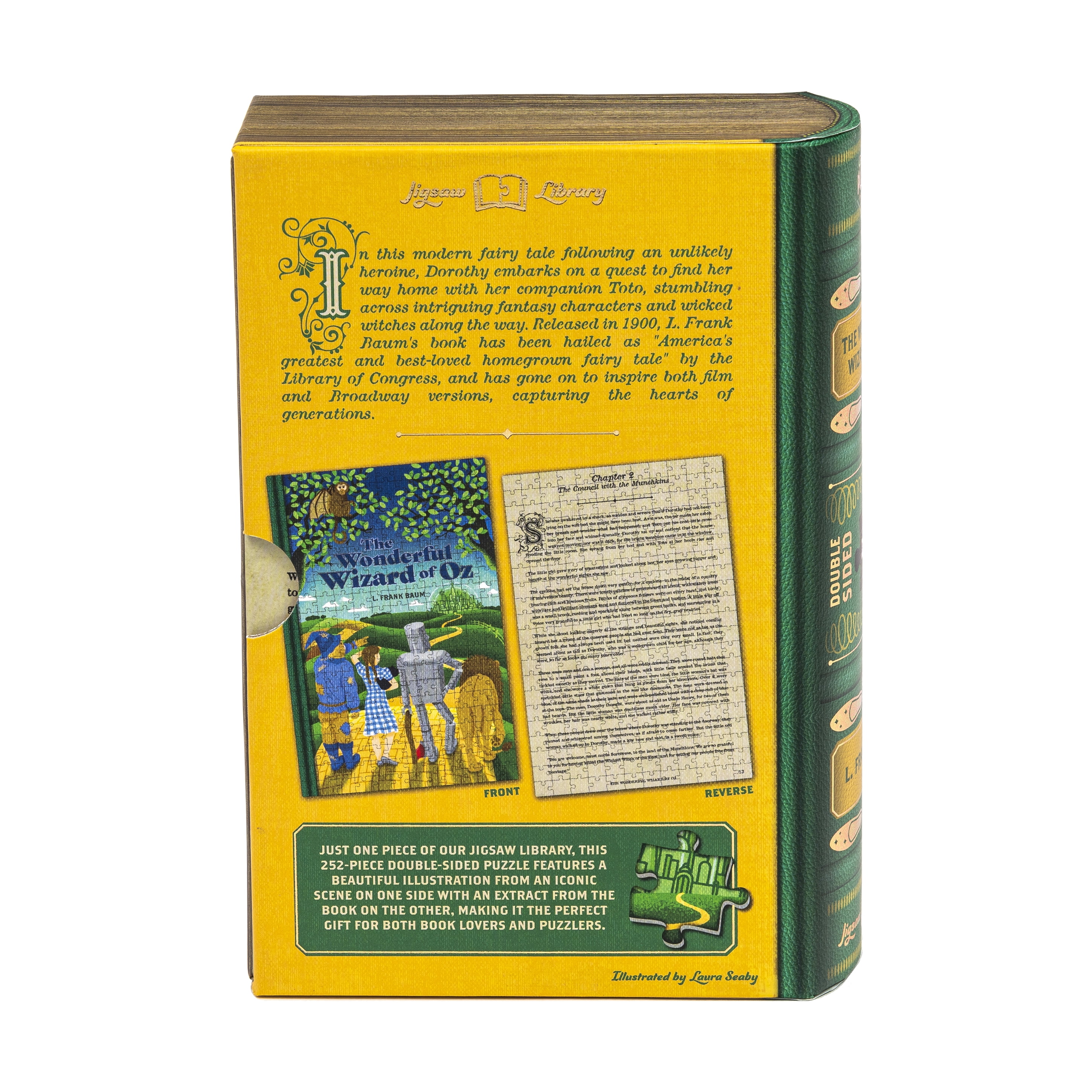 Professor Puzzle L. Frank Baum's The Wonderful Wizard of Oz Double-Sided Jigsaw Puzzle: 252 Pcs
