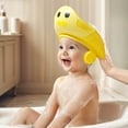 thumbnail image 4 of HLONK Baby Shower Cap Safe Silicone Protection Bath Cap Soft Visor Hat Cartoon Shape Adjustable Strap Waterproof Shampoo Hat, 4 of 8