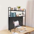 thumbnail image 3 of Metal Bookshelf Pegboard Organizer Shelf Peg Board Desk Mount with Pegboard Hooks, 3 of 13