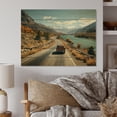 thumbnail image 2 of Designart "Nevada River horizon II" Landscapes Print on Natural Pine Wood, 2 of 5