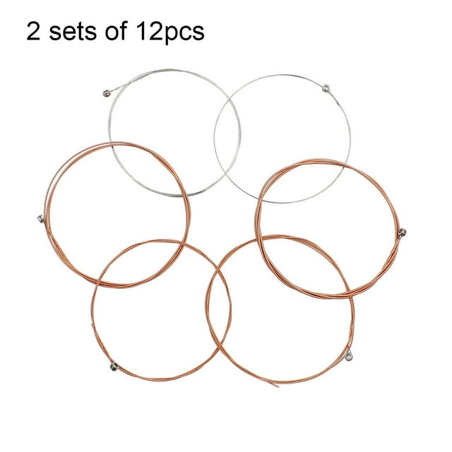 12Pcs Guitar String Musical Instrument Set Guitar Colorful Folk Guitars Parts Accessories For Beginners Professionals