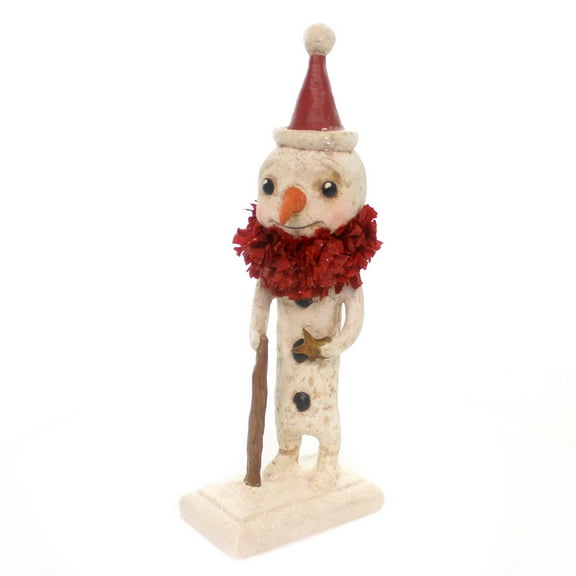 Christmas Star Snowman Polyresin Carrot Nose Hh7939