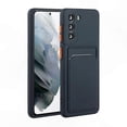 thumbnail image 1 of Dark Blue Shockproof TPU Case with Card Slot for Galaxy S21+ 5G Phone Protector Cover, 1 of 4