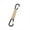 Beige, variant on SEIWEI Paracord Keychain Carabiner Clip D-Ring Lanyard Hanger Hook Key Cord Chain Aluminum Carabiner Buckle 16 Colors