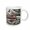 White, variant on 3drose, Merry Christmas Peeps Is Written over a Snow Covered Pine Tree, 11oz Mug
