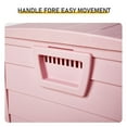 thumbnail image 2 of Canddidliike 75 Gallon Weather Storage Box on Wheel, Deck Bin Garden Box for Outdoor Patio Seat - Pink, 2 of 9
