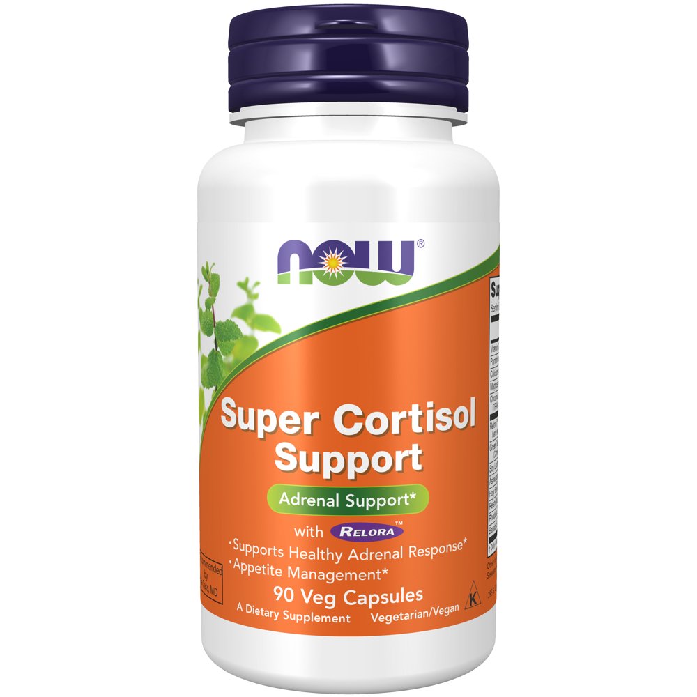 NOW Supplements, Super Cortisol Support Vitamin C, Pantothenic Acid, and Chromium