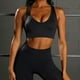 thumbnail image 5 of Chaleco deportivo sexy de punto sin costuras, pantalones de cintura alta y levantamiento de cadera, chaleco deportivo para mujer, 5 of 6