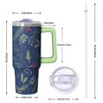 thumbnail image 2 of 30oz Xmas Tumbler with Lid and Straw, Cute Reindeer Stainless Steel Insulated Cup Holiday Gift, 2 of 5