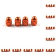 thumbnail image 2 of Kenally 10piezas tapas de vástago de válvula de rueda cubiertas de aire de ruedas Color sólido Naranja, 2 of 3