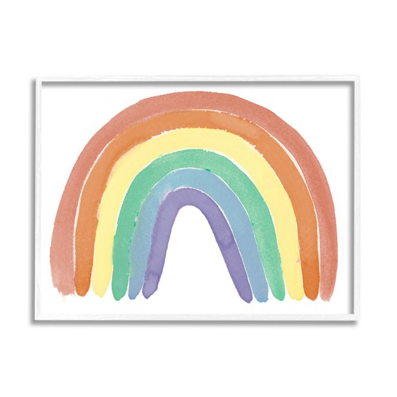 Stupell Indtries Traditional Rainbow Arches Round Organic Curves,14 x 11,Design by Melanie Torres