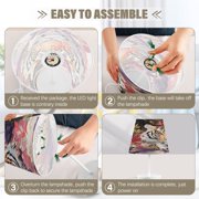 YAZAOO Table Lamp Creative Fiery Elegance Pattern Simple Pattern Night Light