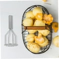 thumbnail image 6 of Stainless Steel Potato Masher,Comfortable Grip Handle Round Press for Potatoes Carrots and More Multipurpose Kitchen Tool for Cooking, Multi Size Masher, Kitchen Press Tool,A4,1PC, 6 of 8