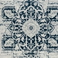 thumbnail image 3 of 2' x 3' Dark Blue Medallion Power Loom Area Rug, 3 of 4