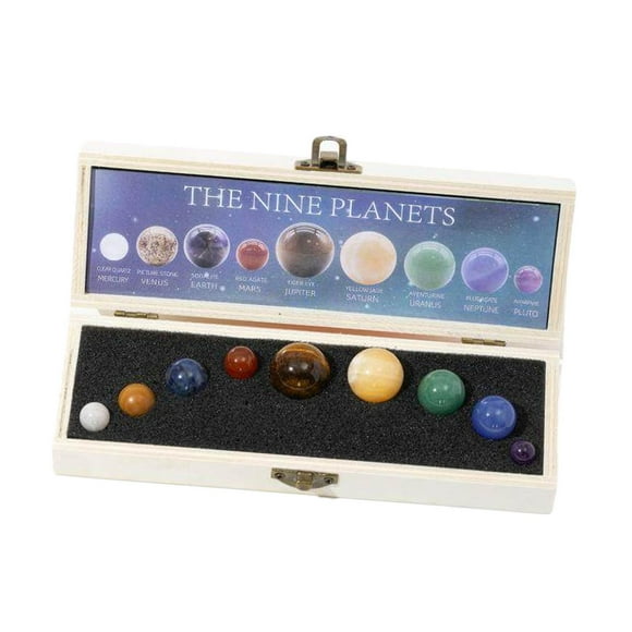 Xuanheng Nine Planets Stones Nine Planets Solar System Model Set for Adults Boys Kids