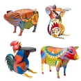 thumbnail image 2 of De La Resina Del Animal Del Arte Popular De La Tabla Lateral Para La Decoración Del Jardín Del Hogar Noticed HA041314-01, 2 of 6