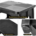 thumbnail image 4 of 2-Step Stool Foldable, Plastic Steps Stool Folding Step Ladder Two Step Stools Collapsible Step Stools for Adults for Kitchen Home Bathroom RV-Black, 4 of 9