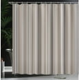 thumbnail image 3 of Ambesonne Stripes Shower Curtain, Abstract Ocean Lines Print, 69"Wx70"L, Warm Taupe, 3 of 4