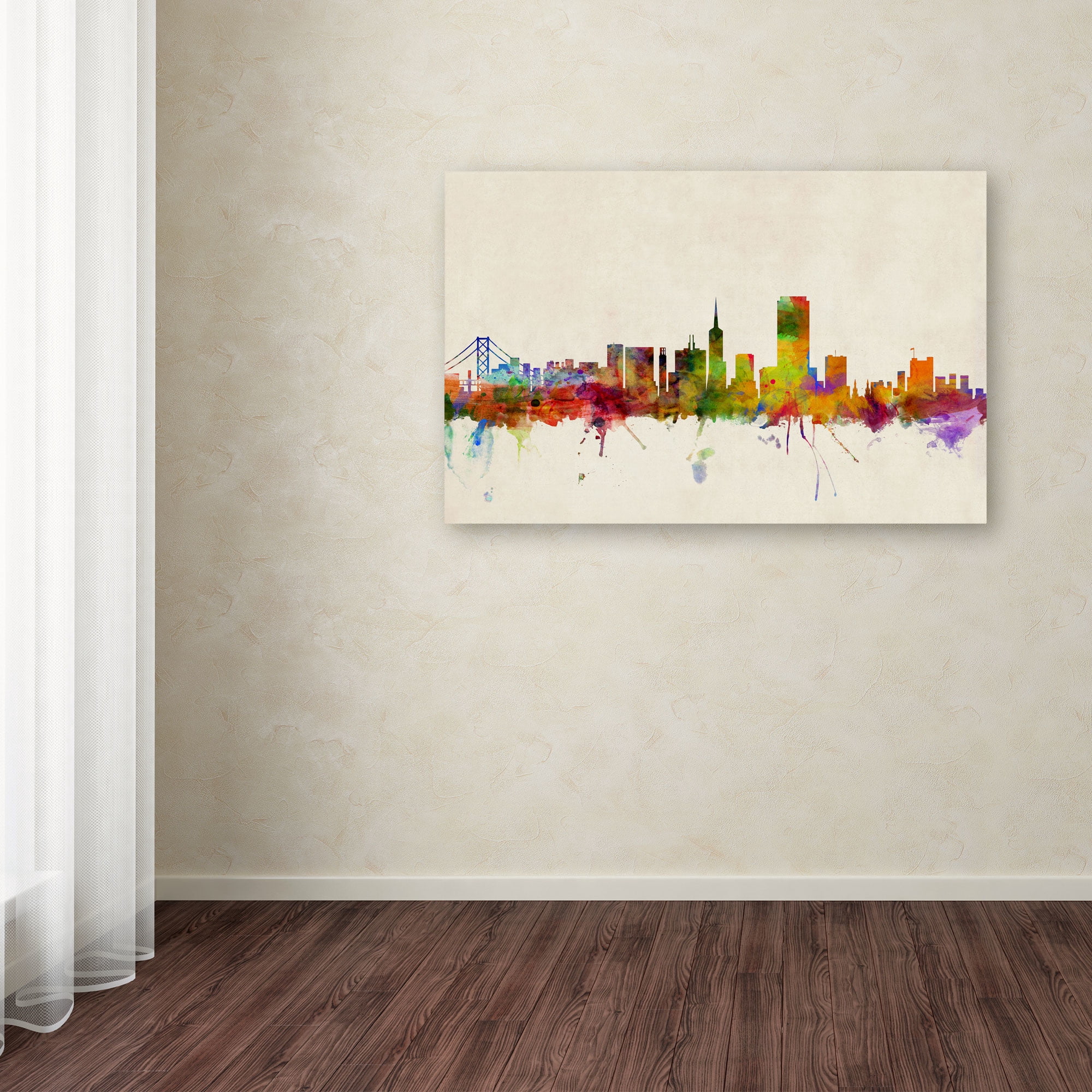Trademark Fine Art "San Francisco, California" Canvas Art by Michael Tompsett