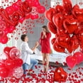 thumbnail image 2 of Articles de Fête Rouges Décorations de la Saint-Valentin avec et Ballons d'Amour Pétales de Rose pour Déco de Mariage Décorations d'Anniversaire avec Latex Rouge et Décor Suspendu en Forme de Cœur Décorations de Fête de Pâques; Saint-Valentin, 2 of 6