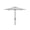 Grey/White, variant on SAFAVIEH Outdoor Collection Iris Fashion Line 7.5-Foot Square Umbrella Black/White
