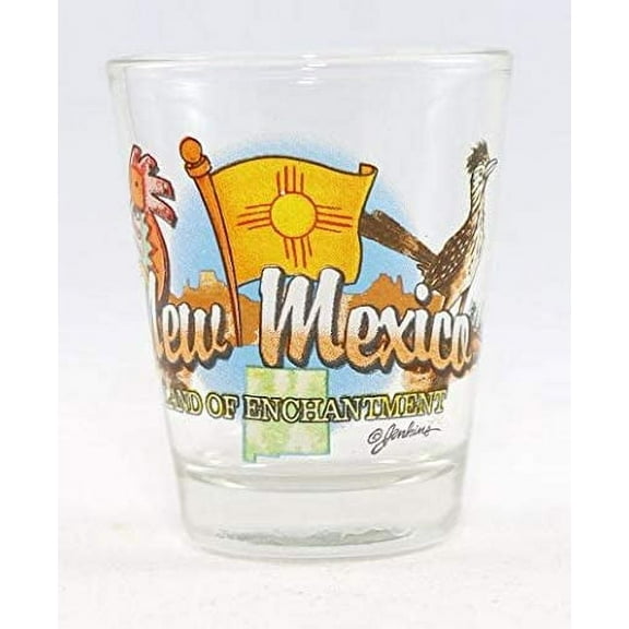 New Mexico Land Of Enchantment State Elements Shot Glass